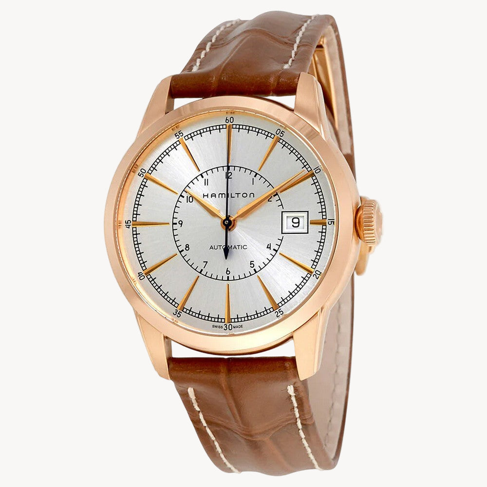 Hamilton RailRoad Auto 40 mm Silver Dial Men’s Watch – H40505551