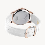 ساعة هنري لندن HL39-S-0112 للجنسين أنالوج بيمليكو بحزام جلدي أبيض