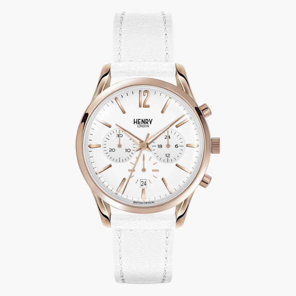 ساعة هنري لندن HL39-CS-0126 كرونوغراف بيمليكو للسيدات