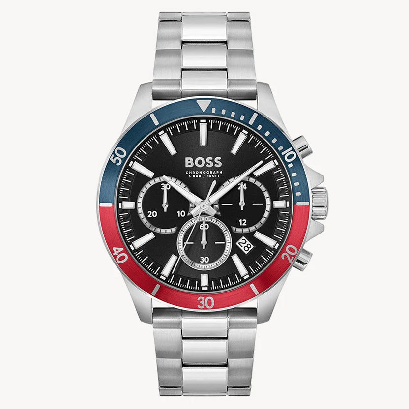 Hugo Boss 1514108 TROPER Men's Watch Black DIAL STAINLESS STEEL WATCH