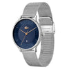 Lacoste 2011158 Club Silver Mesh Navy Dial Men's Watch
