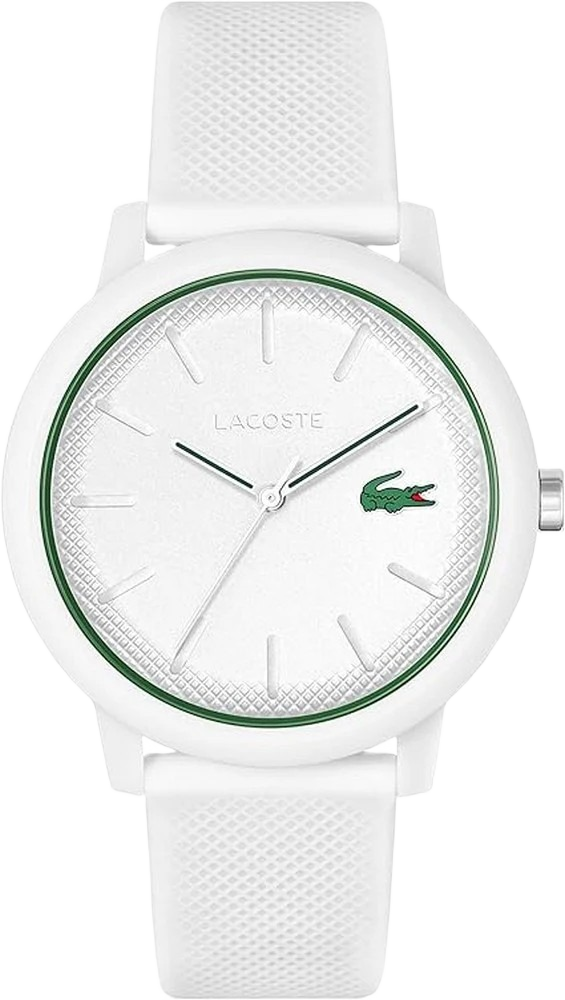 LACOSTE 2011169 WHITE SILICONE STRAP MEN'S WATCH
