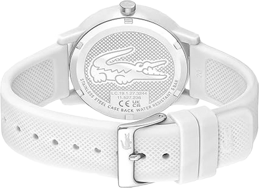 LACOSTE 2011169 WHITE SILICONE STRAP MEN'S WATCH