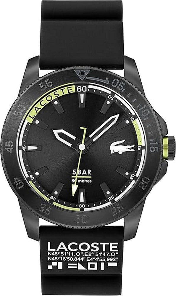 Lacoste 2011203 Regatta Black Silicone Men's Watch
