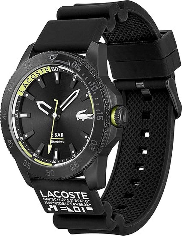 Lacoste 2011203 Regatta Black Silicone Men's Watch