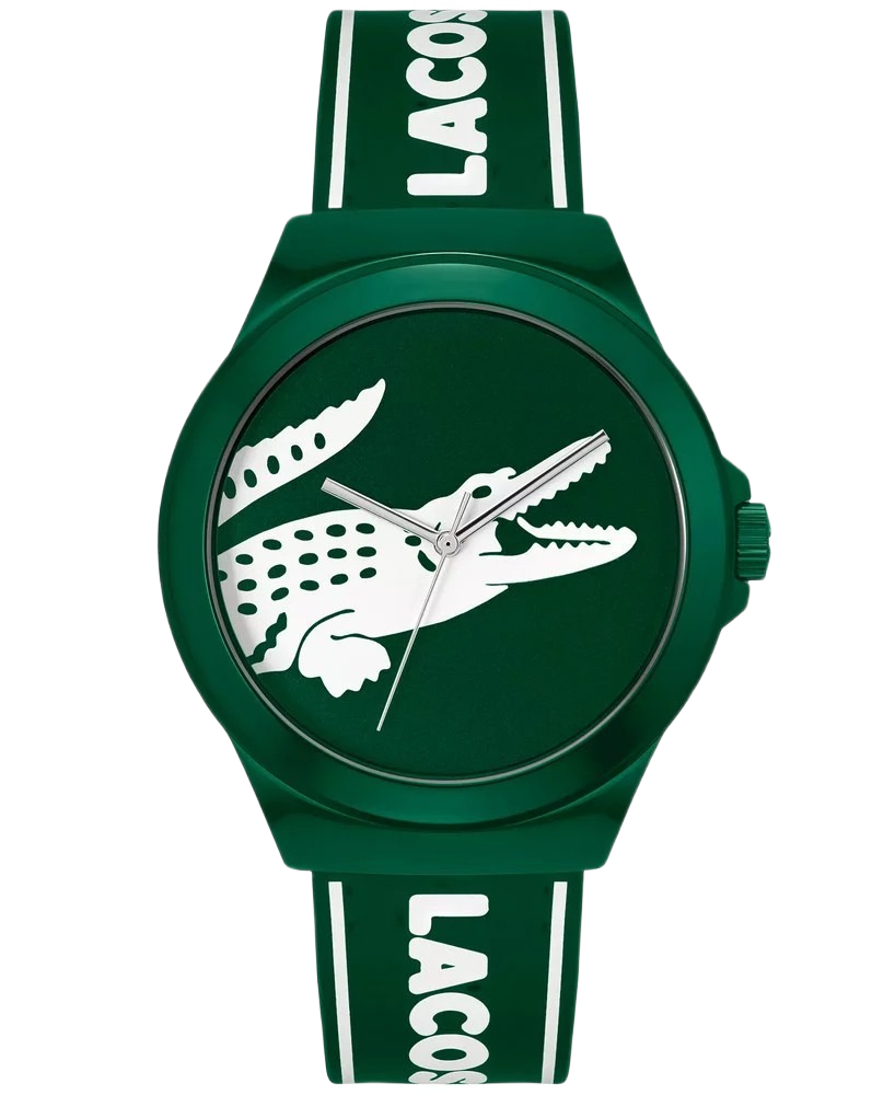 LACOSTE 2011309 GREEN SILICONE STRAP MEN WATCH