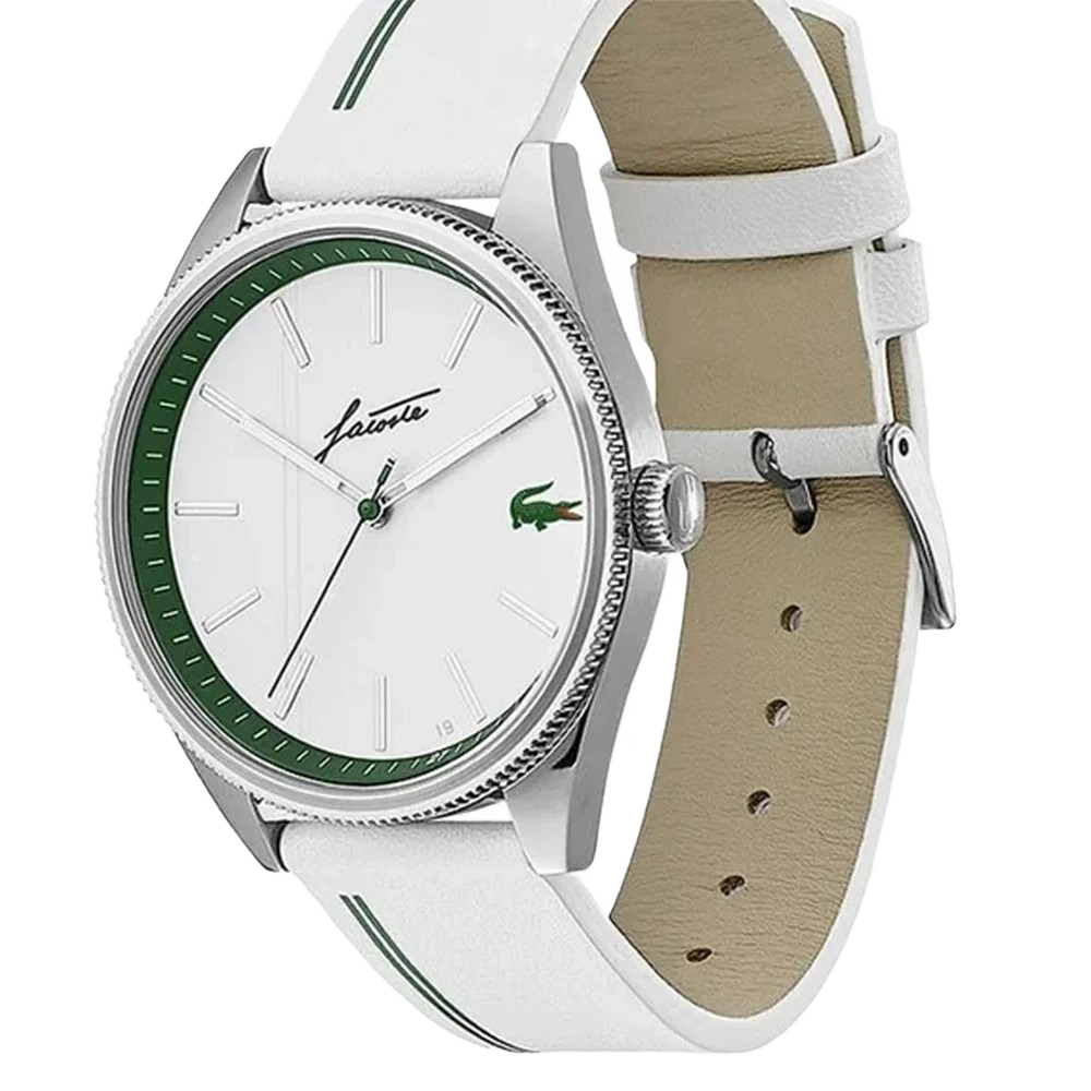 Lacoste 2011050 Heritage White Leather Men's Watch