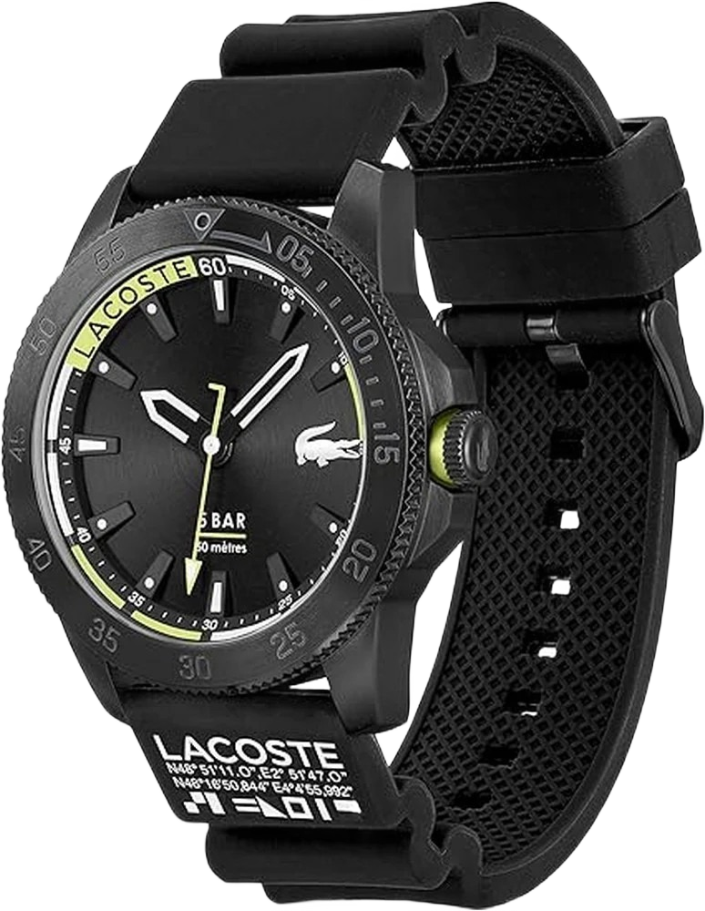 Lacoste 2011203 Regatta Black Silicone Men's Watch