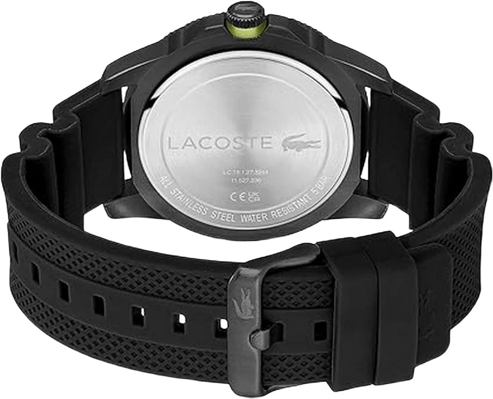 Lacoste 2011203 Regatta Black Silicone Men's Watch