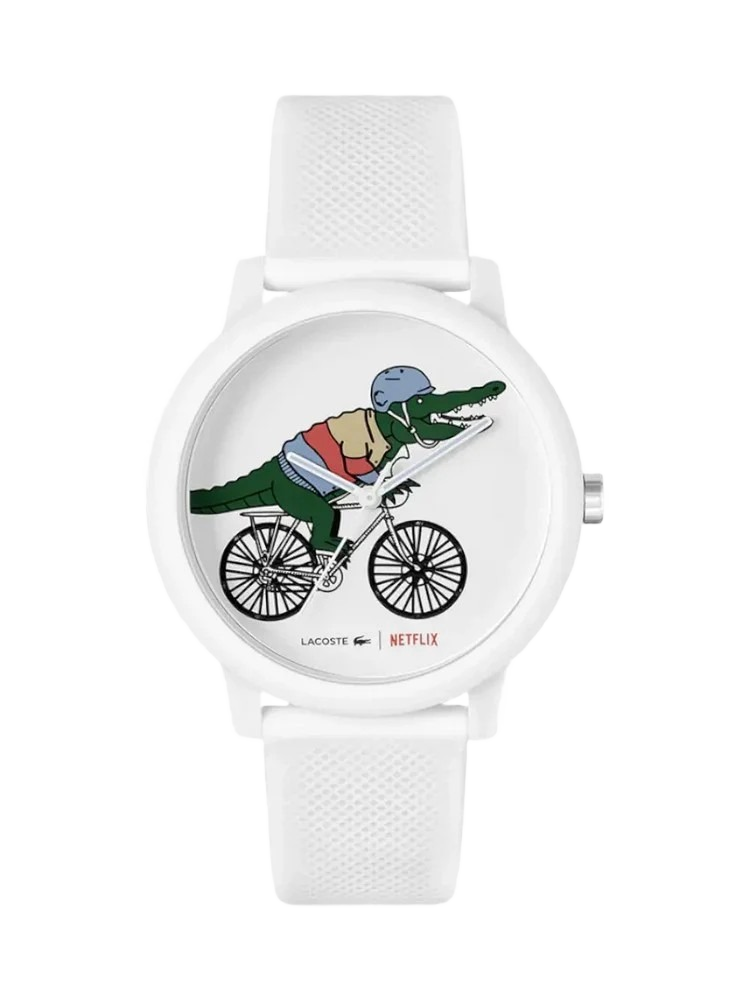 Lacoste 2011265 Men's White Dial, White Silicone Watch