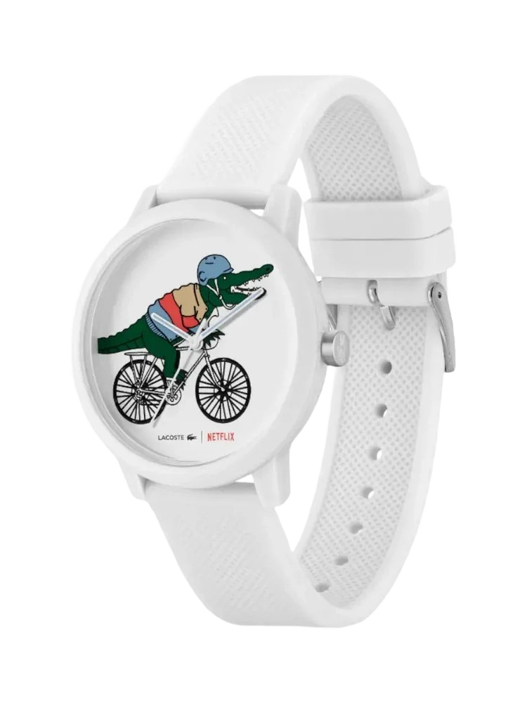 Lacoste 2011265 Men's White Dial, White Silicone Watch