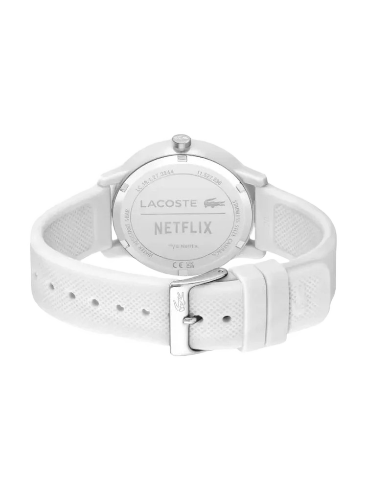 Lacoste 2011265 Men's White Dial, White Silicone Watch
