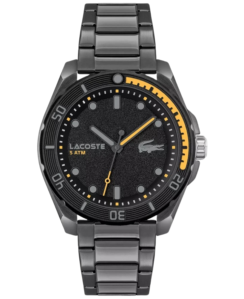 Lacoste 2011288 Grey Steel Black Dial Men's Watch