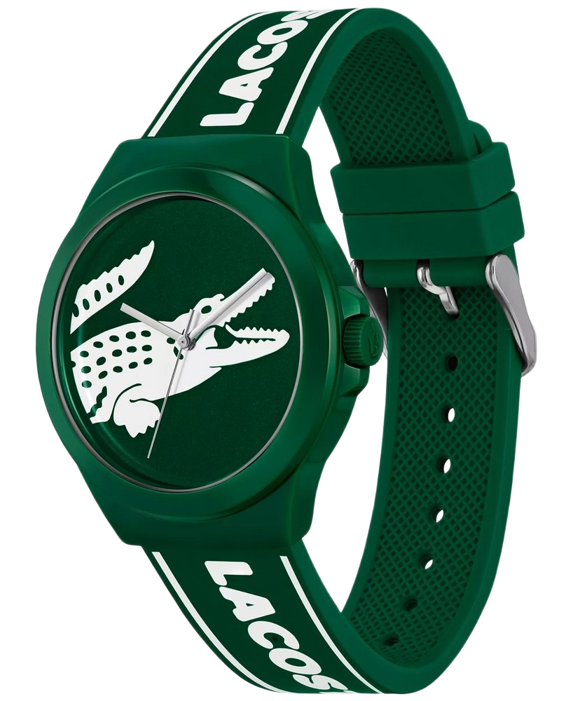 LACOSTE 2011309 GREEN SILICONE STRAP MEN WATCH