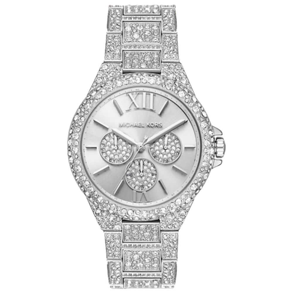 ساعة مايكل كورس كاميل الفضية التناظرية MK6957