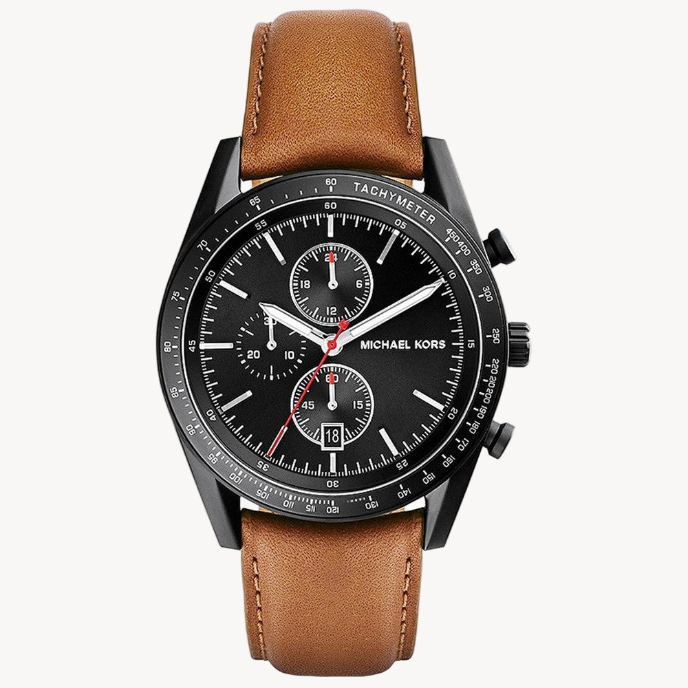 Michael Kors Black/Leather Ø42 mm ref. MK8385
