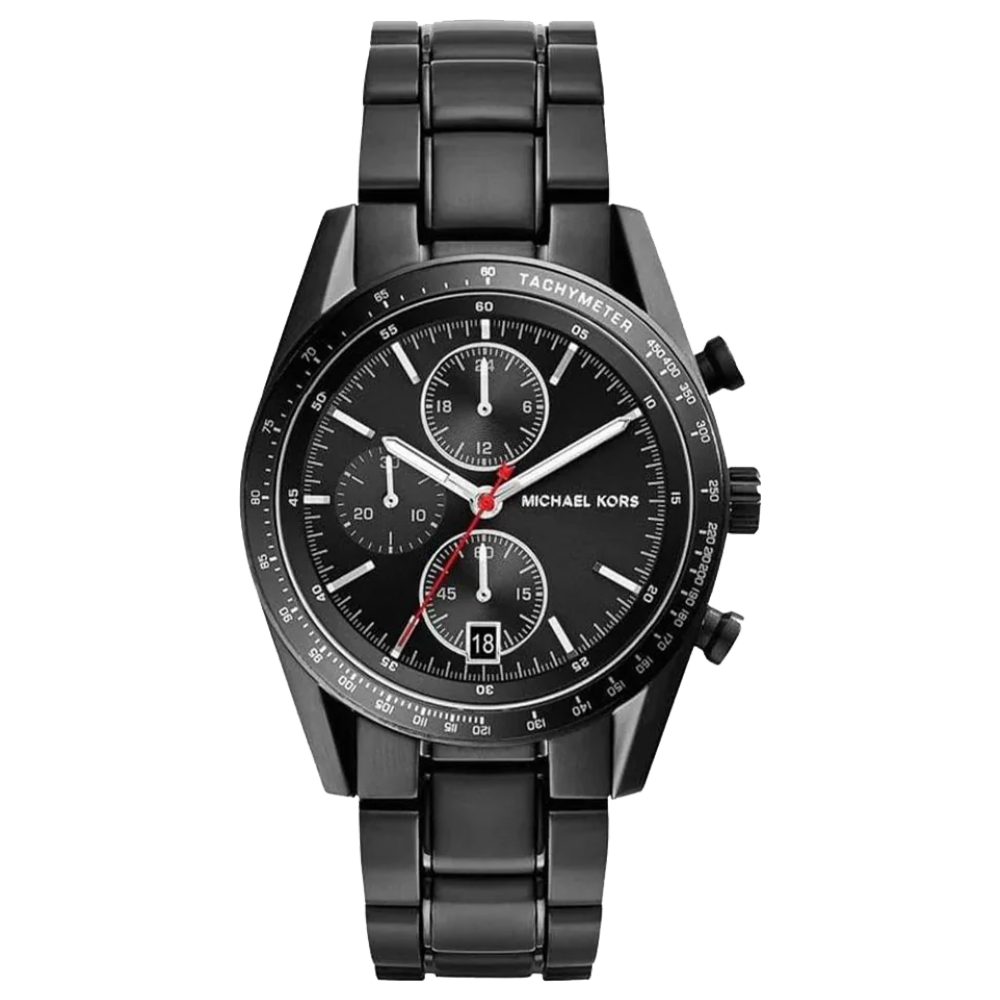Michael Kors MK8386 Accelerator Chronograph Black Dial Black Ion-plated Men's Watch