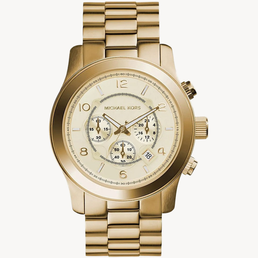 Michael Kors MK8077 Yellow Goldtone Bracelet Watch (WC)