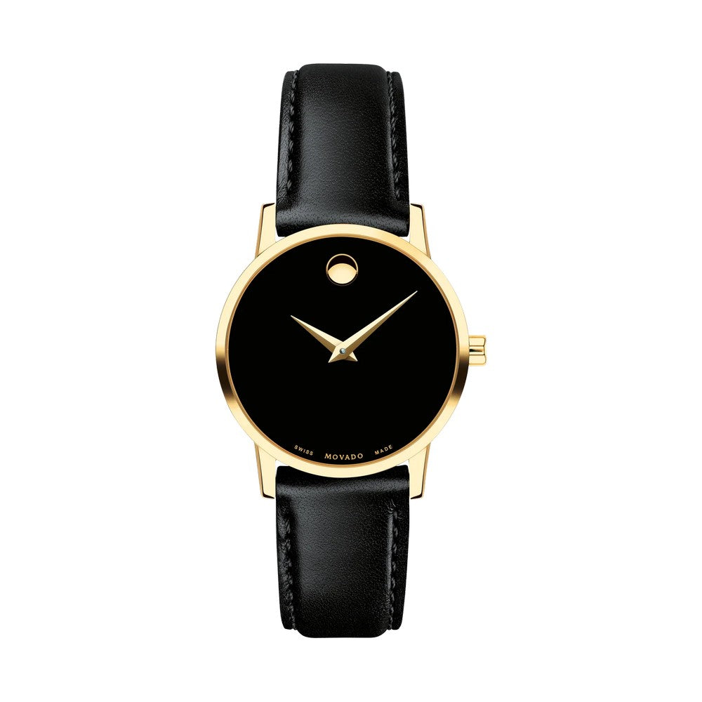 Movado 607275 Museum Classic Black Dial Ladies Watch