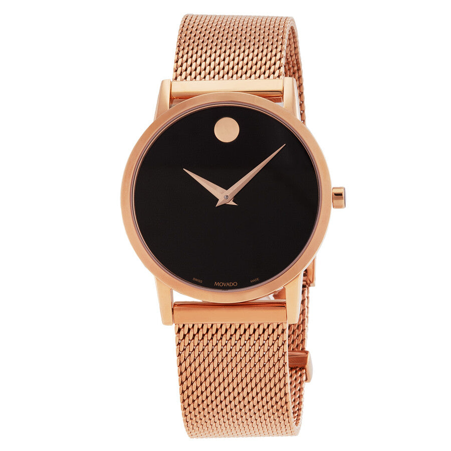 Movado 607648 Museum Classic Quartz Black Dial Ladies Watch