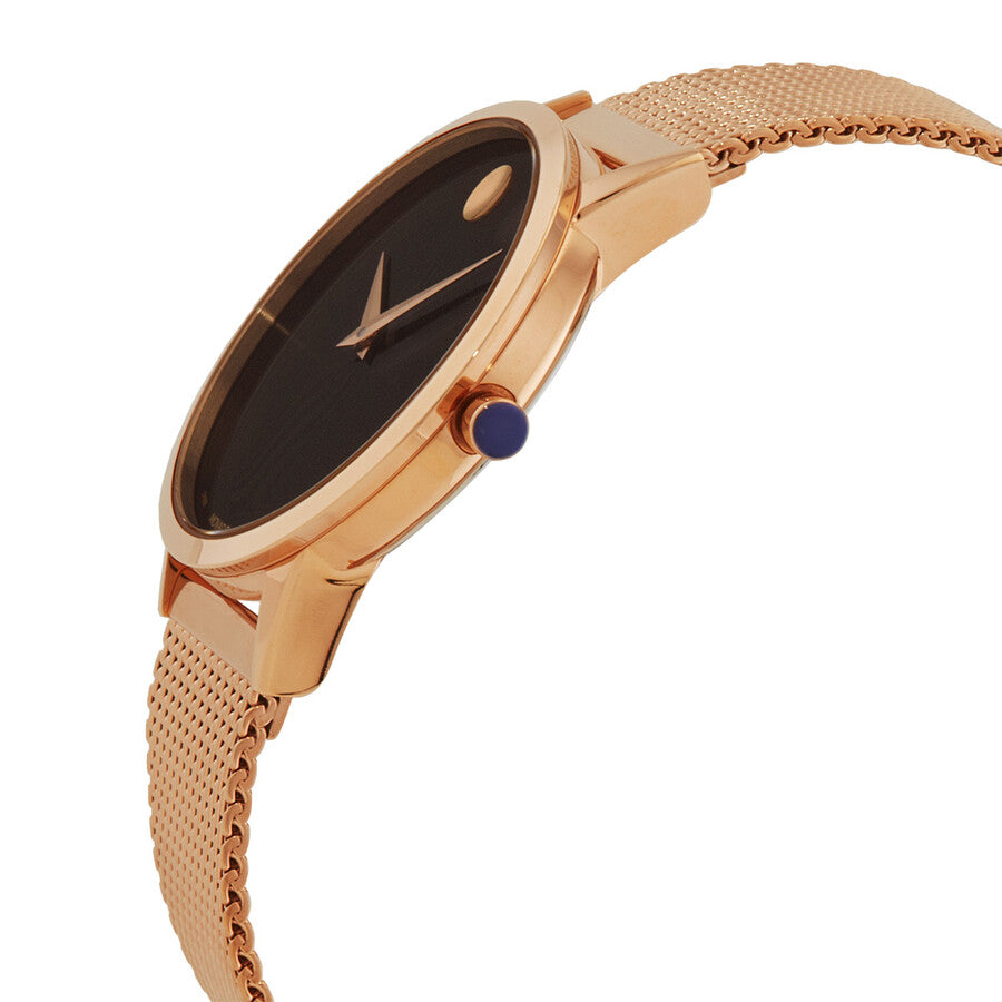 Movado 607648 Museum Classic Quartz Black Dial Ladies Watch