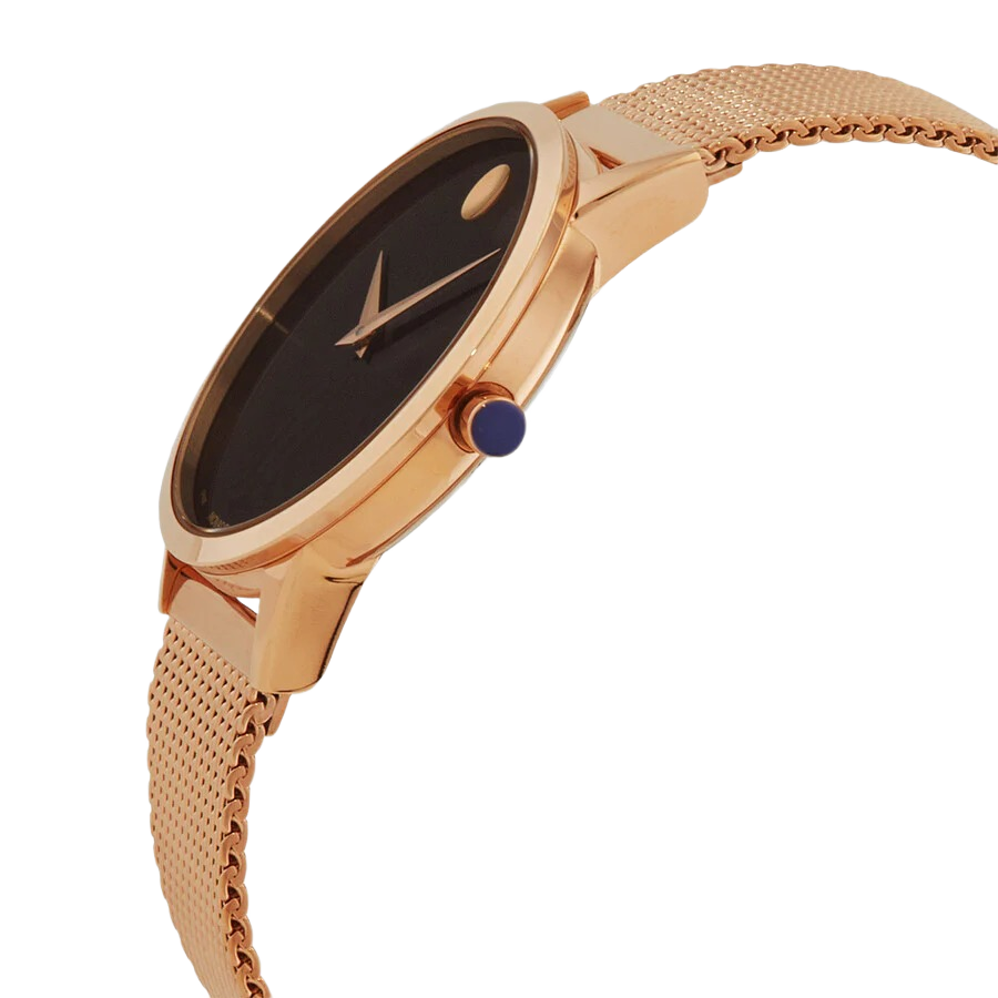 Movado 607648 Museum Classic Quartz Black Dial Ladies Watch