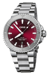 Oris 01 733 7730 4158-07 8 24 05PEBAquis Cherry 43.5mm Mens Watch