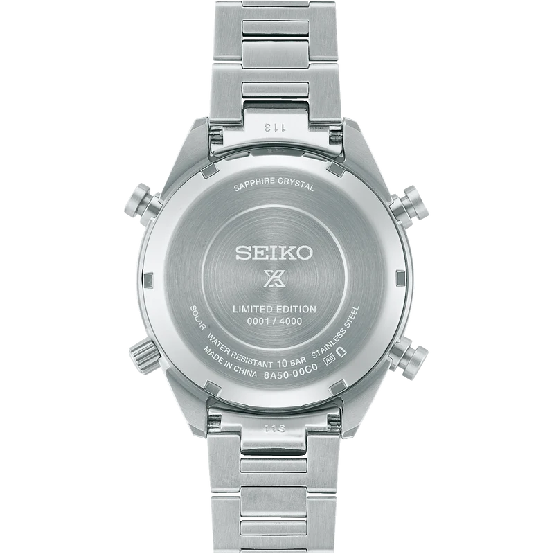 Seiko Prospex SFJ005P1 Brown Dial Solar Chronograph Watch