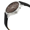 Seiko SGEH85P1 Black Dial Leather Strap Analog Quartz Men's Watch
