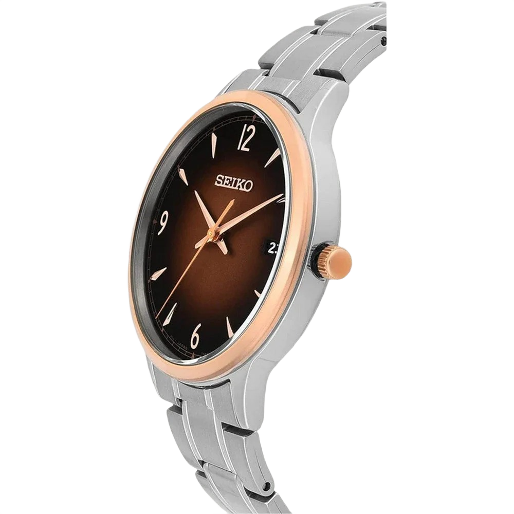 Seiko SGEH90P1 Brown Dial Analog Men's Watch