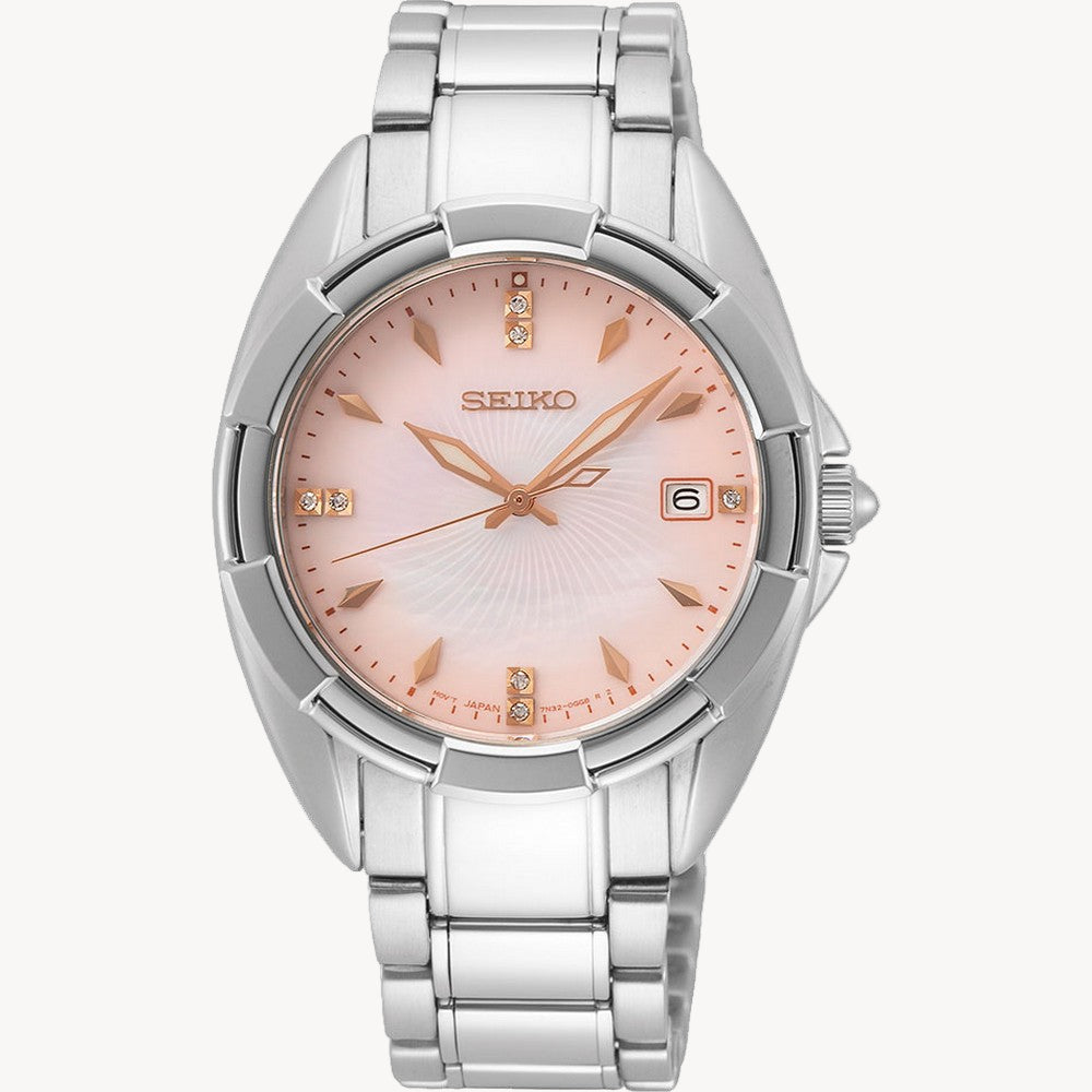 Seiko SKK725P1 Discover More Diamond Accents Quartz  100M Women's Watch