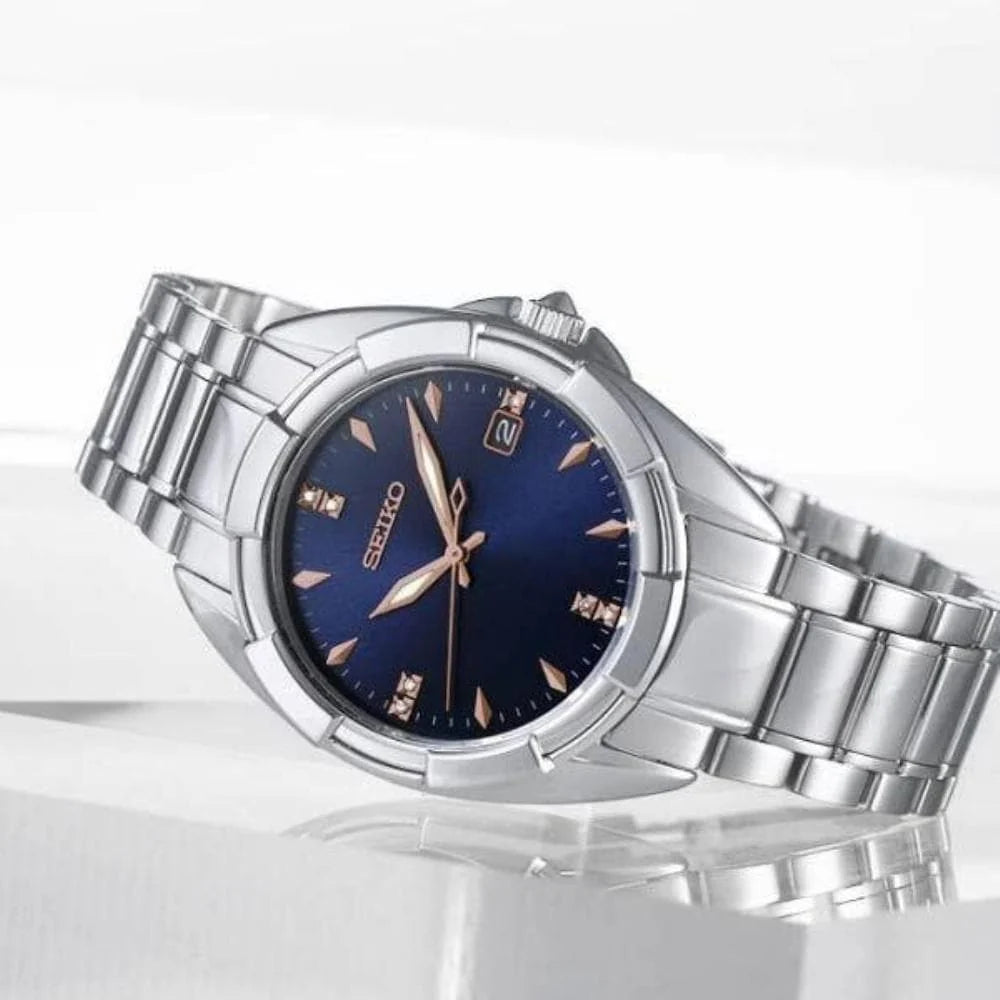 Seiko SKK889P1 Blue Dial Diamond Accent Women's Watch