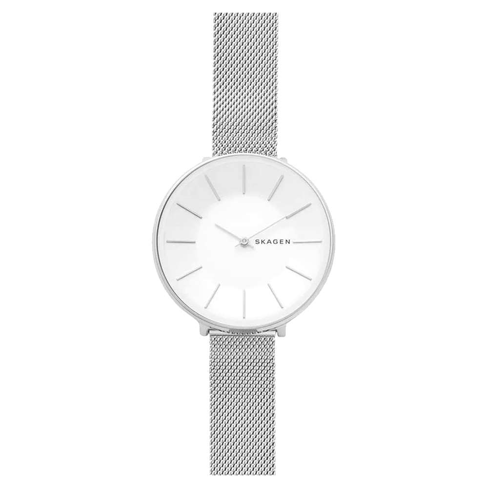ساعة سكاجين SKW2687 كارولينا انالوج باللون الأبيض للنساء