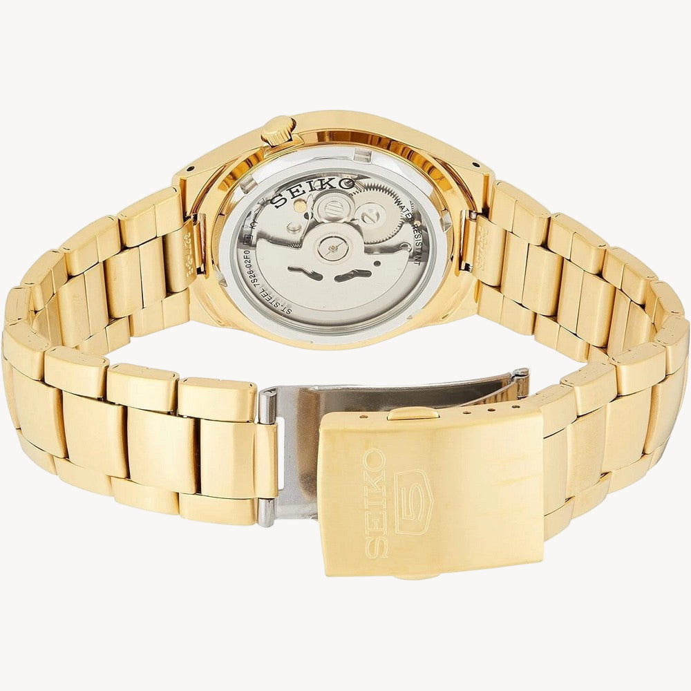 ساعة سيكو 5 SNK610K1 أوتوماتيكية للرجال، أنالوج، ذهبية، أعمال أوتوماتيكية، سيكو