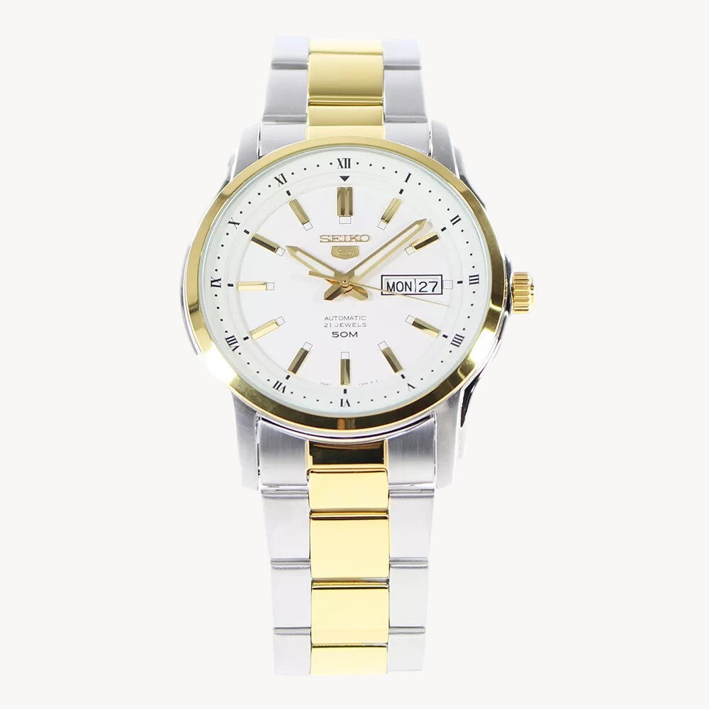 Seiko 5 SNKP14K1 Automatic White Dial Men's Watch