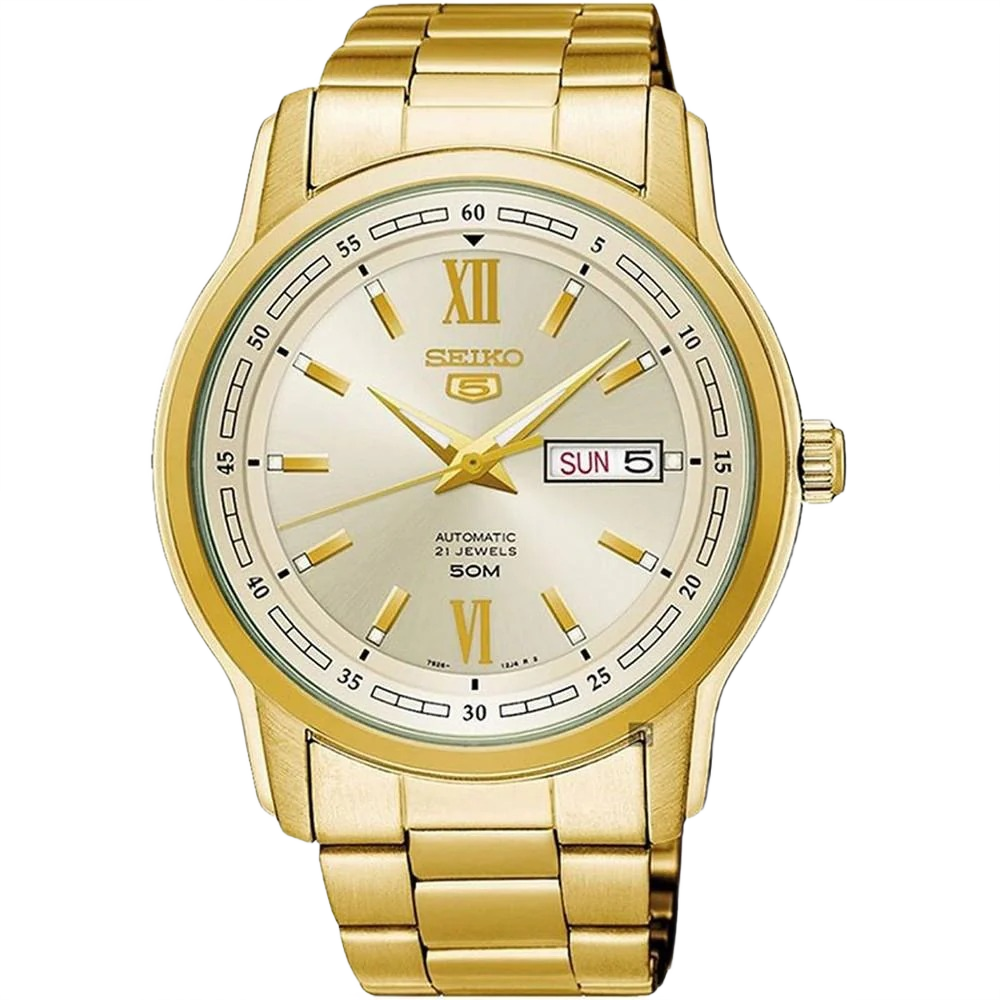 Seiko SNKP20K1 Gold Dial Series 5 Men's Automatic Watch