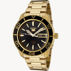 Seiko 5 SNZH60K1 Sports Automatic Black Dial Gold Stainless Steel Men’s Watch