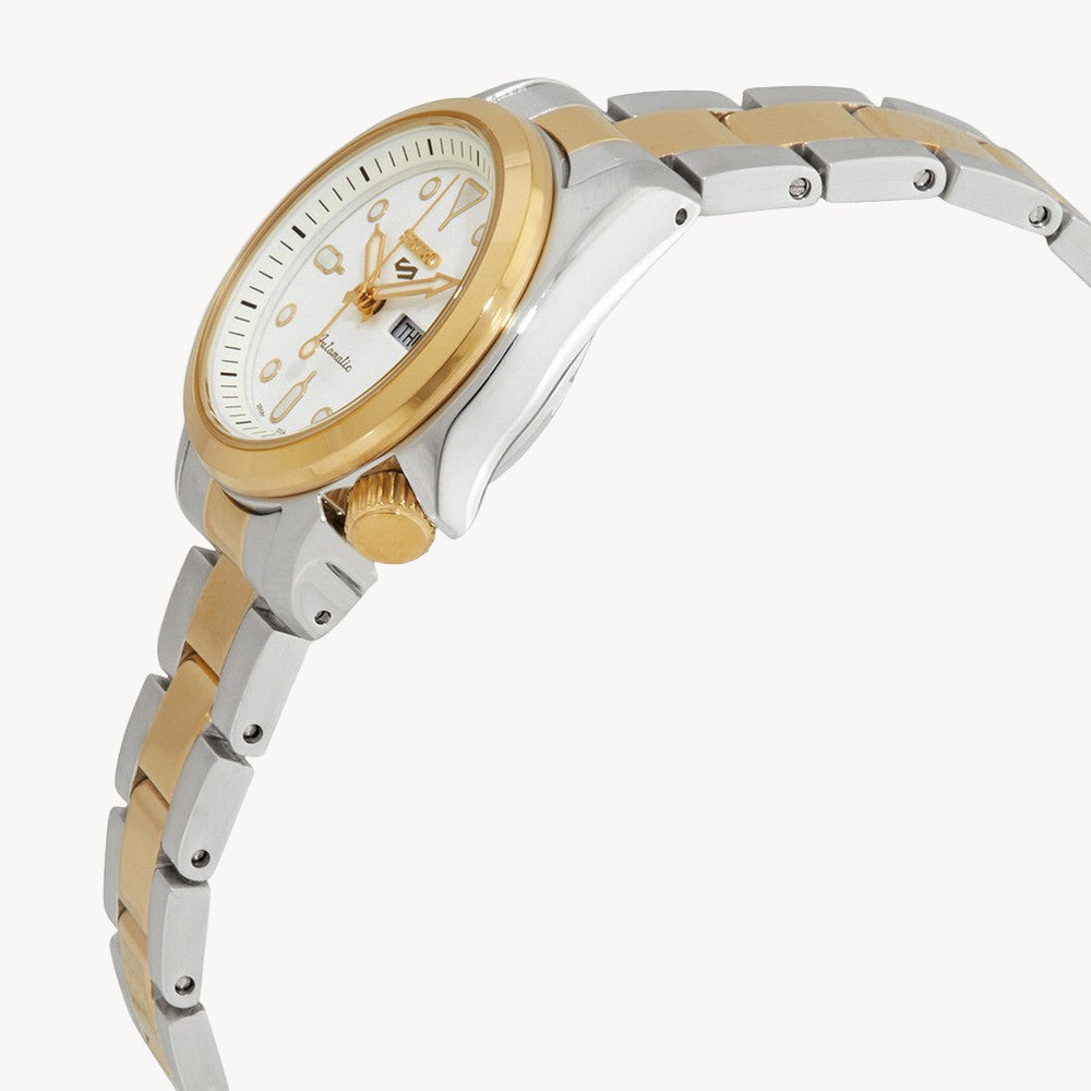 SEIKO 5 Sports  SRE004K1 White Dial Two-Tone women's Watch