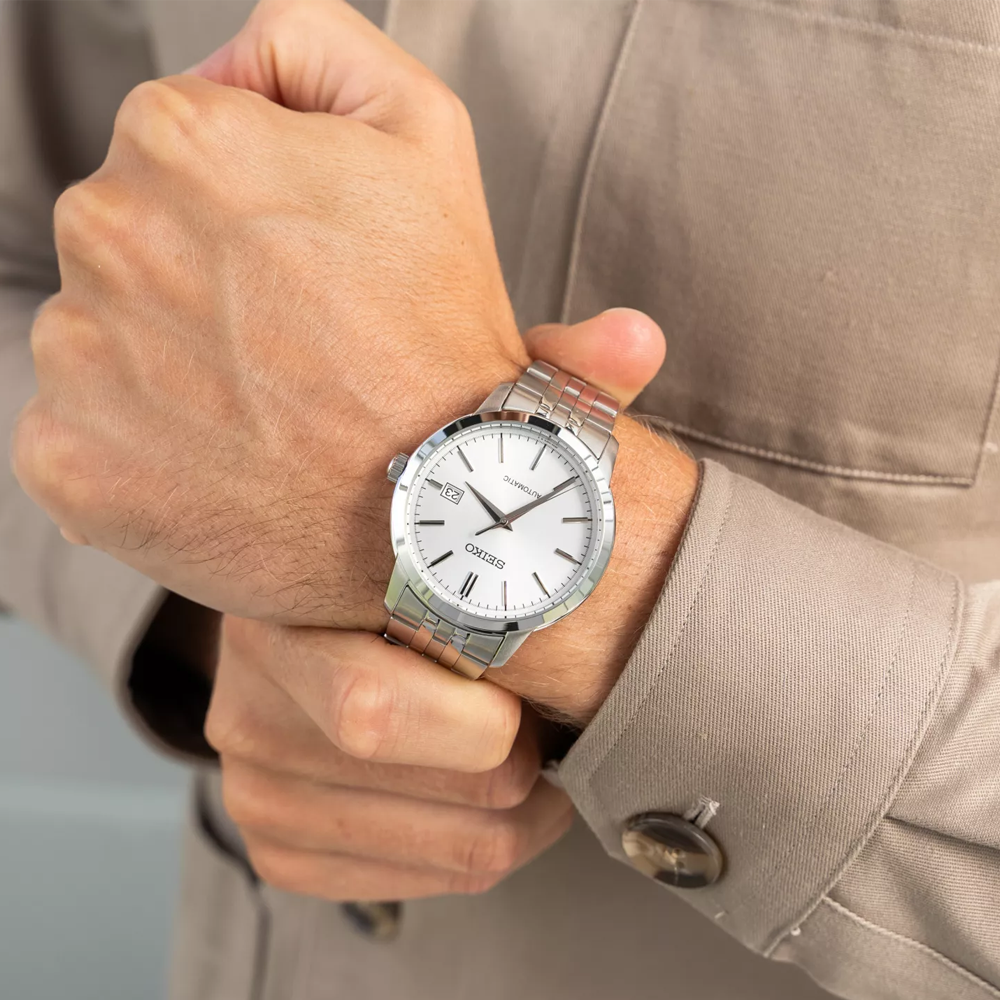 Seiko SRPH85K1 Silver Dial Automatic Men's Watch