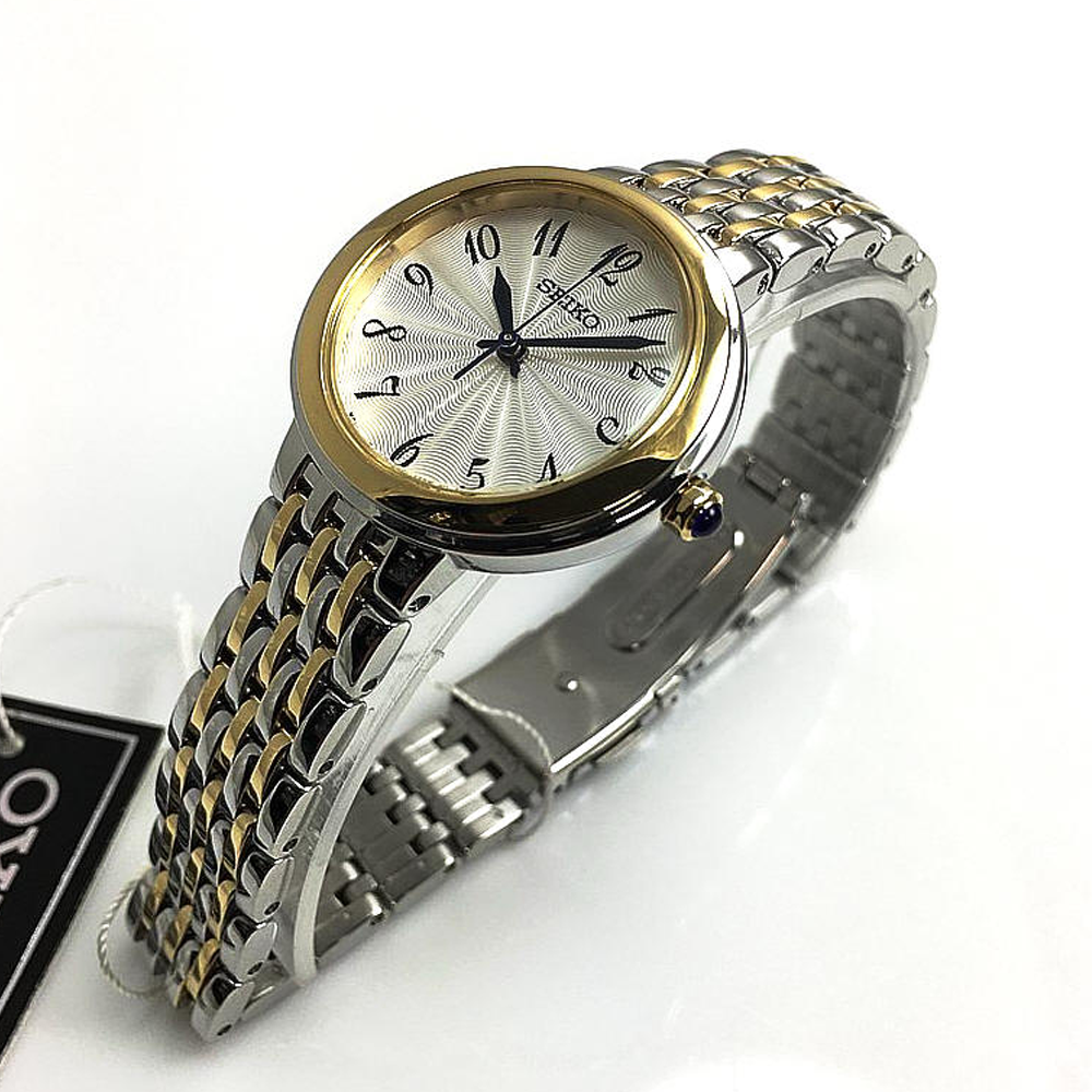 Seiko SRZ506P1 White Dial Two-Tone Stainless Steel Women's Watch