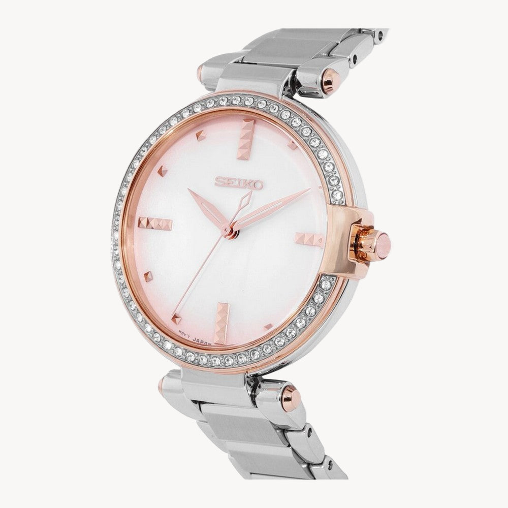 Seiko SRZ514P1  White  Dial Quartz Watch Womens