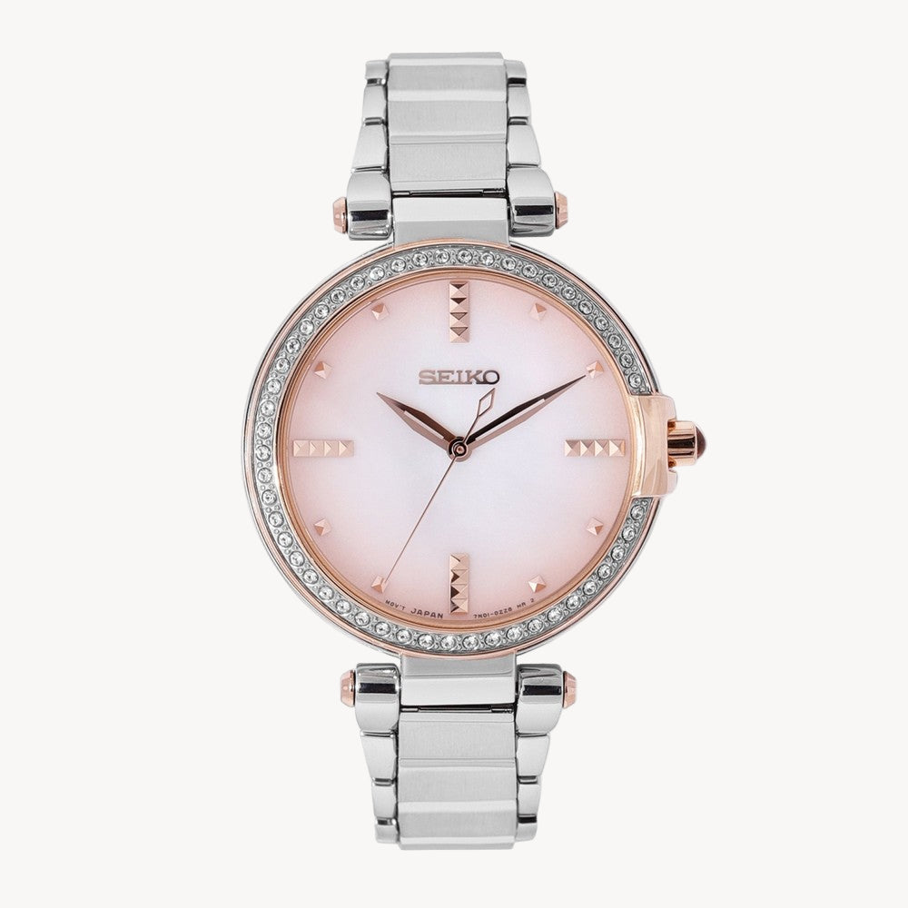 Seiko SRZ514P1  White  Dial Quartz Watch Womens