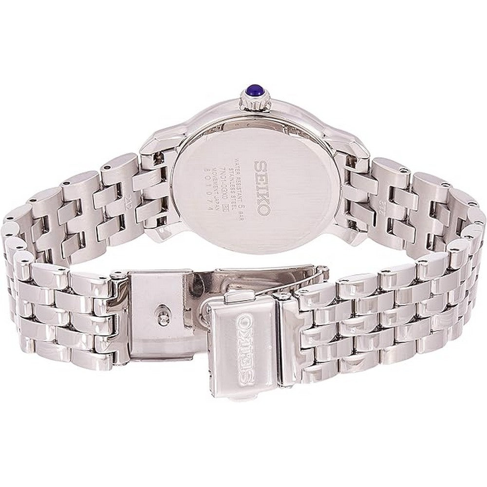 Seiko SRZ519P1 29mm White Dial Crystal Watch