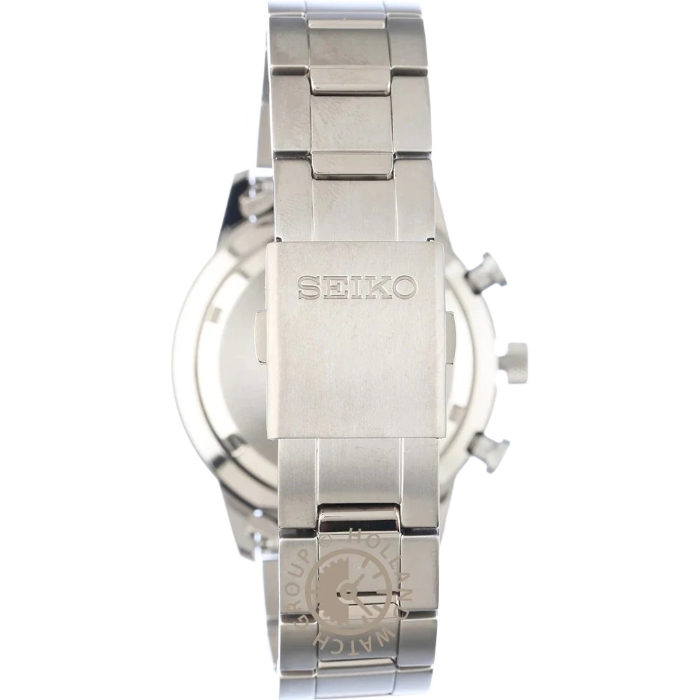 Seiko SSB387P1 Blue Dial Titanium Analog Quartz Chronograph Men's Watch
