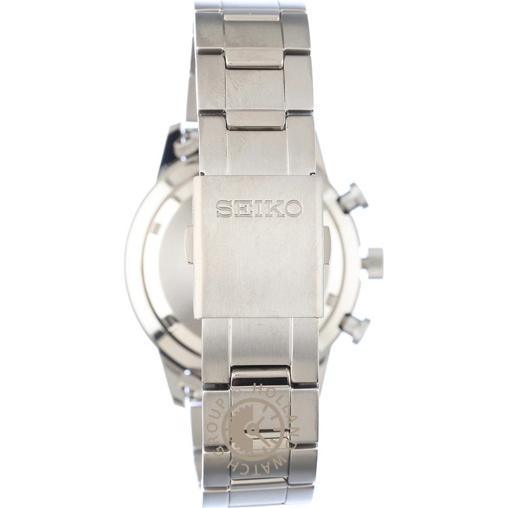 Seiko SSB387P1 Blue Dial Titanium Analog Quartz Chronograph Men's Watch
