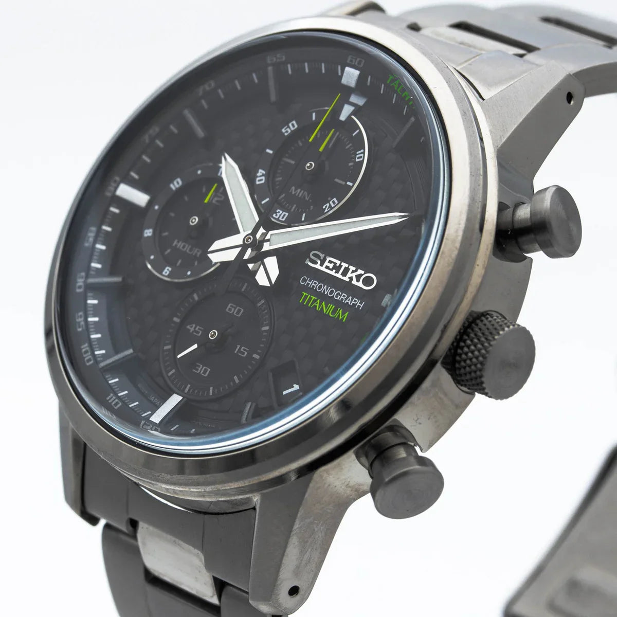 Seiko SSB389P1 Black Dial Chronograph Men's Watch