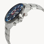 Seiko SSB407P1 Men Analog Quartz Watch with Stainless Steel Strap