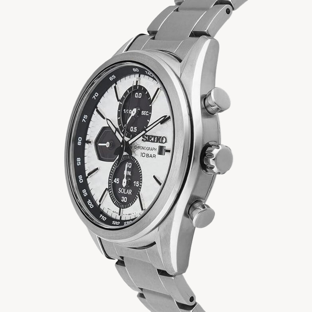 Seiko SSC769P1 Men's Watch Stainless Steel with Silicone Strap