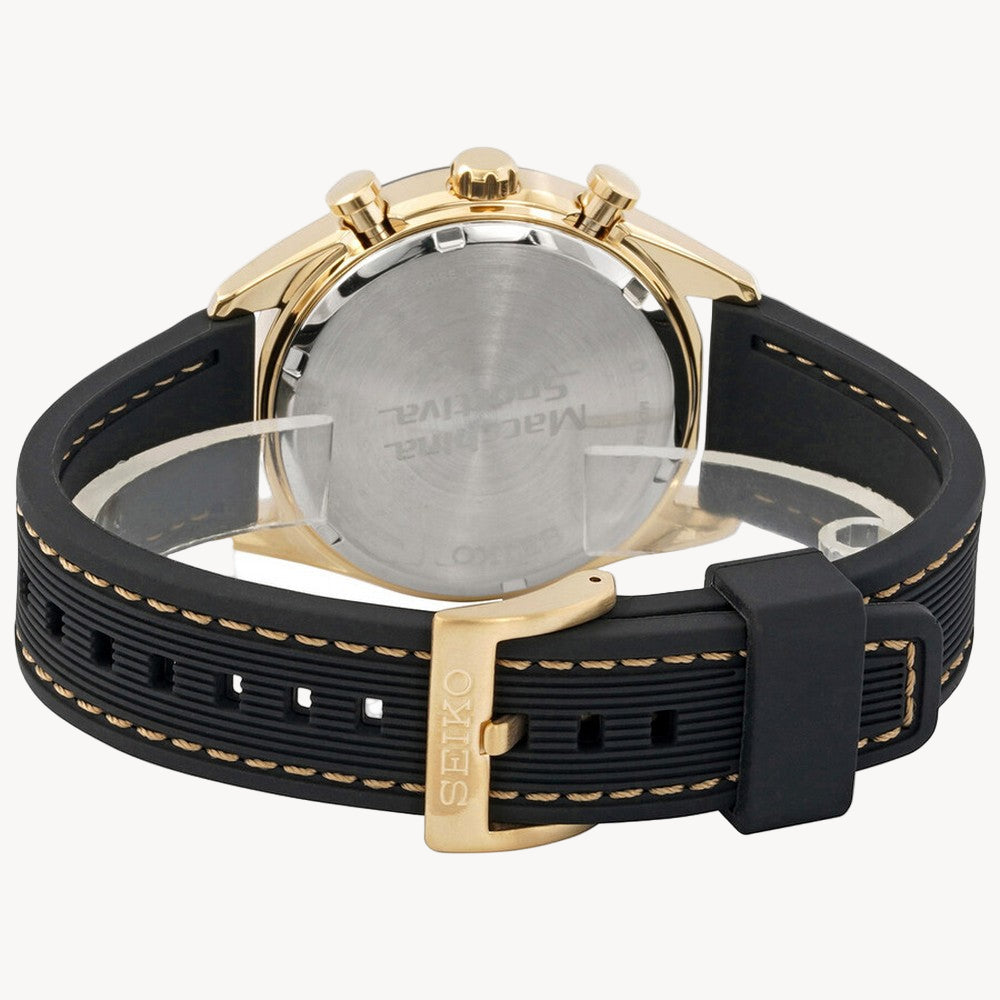 Seiko SSC804P1 Men's Watch Stainless Steel with Silicone Strap