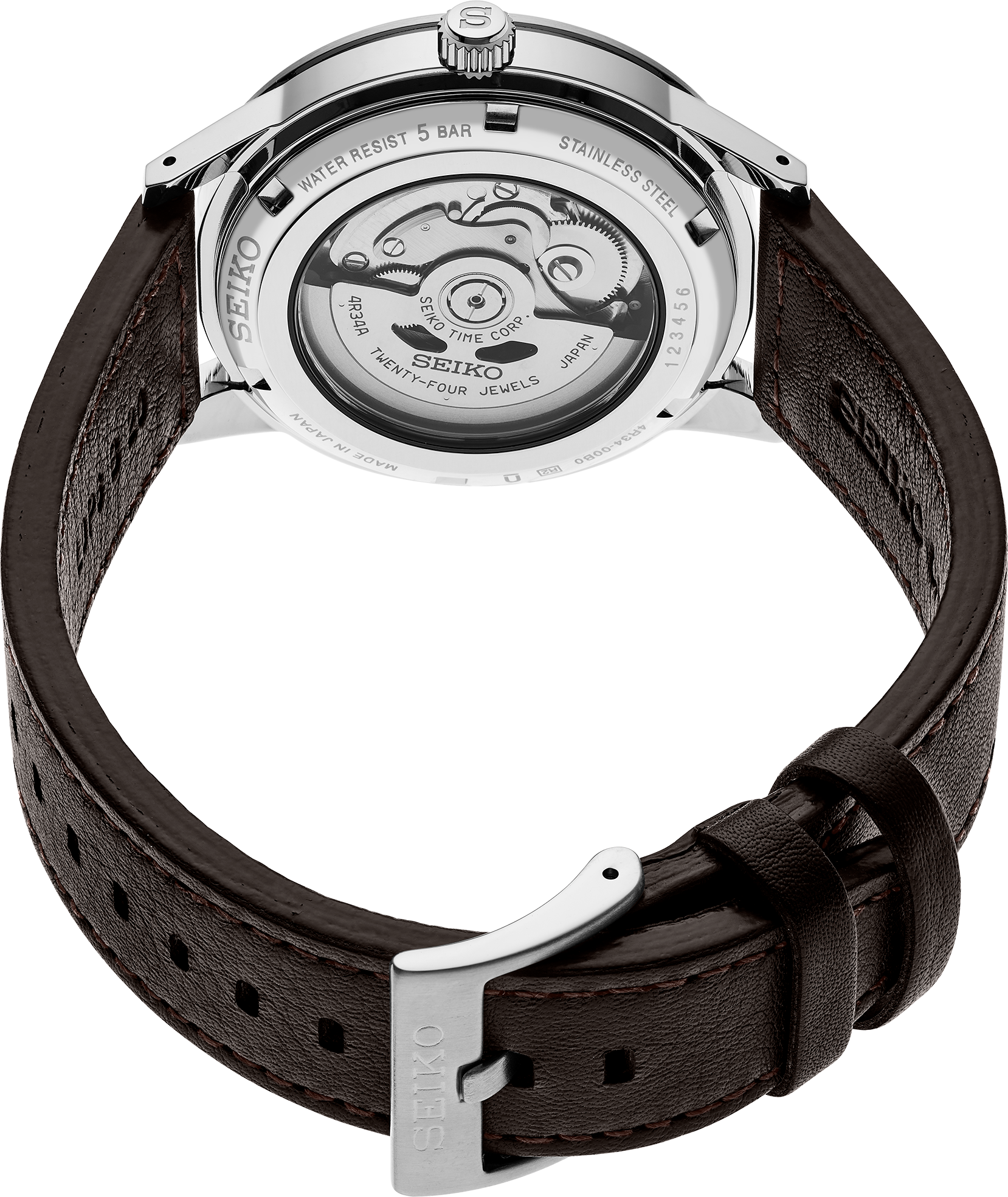 Seiko SSK013J1 Presage Style60s GMT Men's Watch - Detail